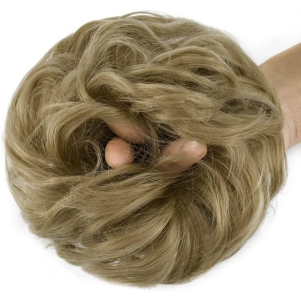 Blooming Hair Ash Blonde Messy Bun Extensi…